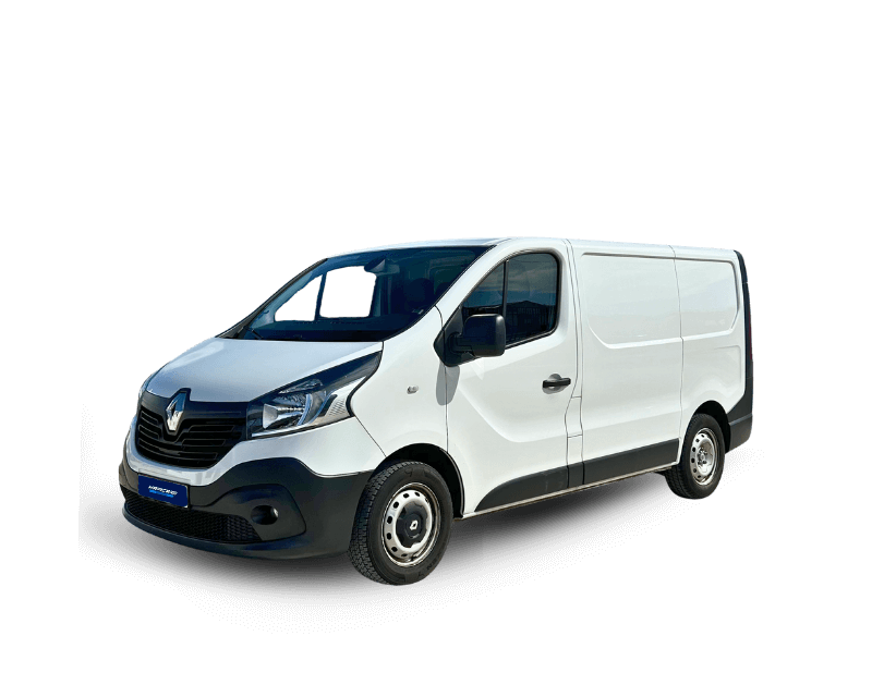 Renault Trafic 1.6 dCi 120CV 2018 vista lateral y frontal sin fondo – Mapicars Zaragoza