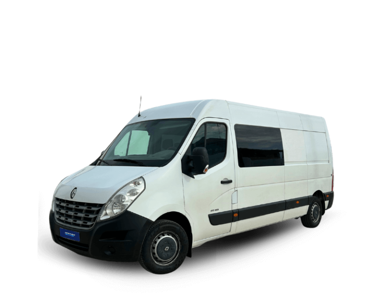 Renault Master L3H2 7 plazas doble cabina sin fondo como imagen principal del producto